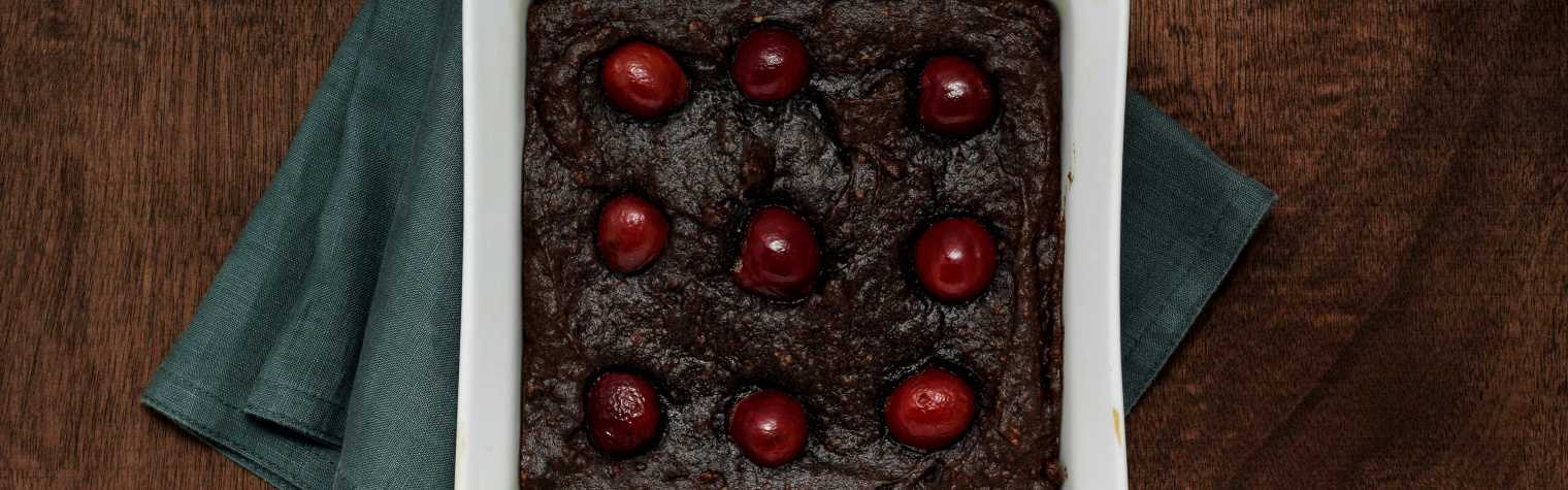 Брауни с вишней без сахара